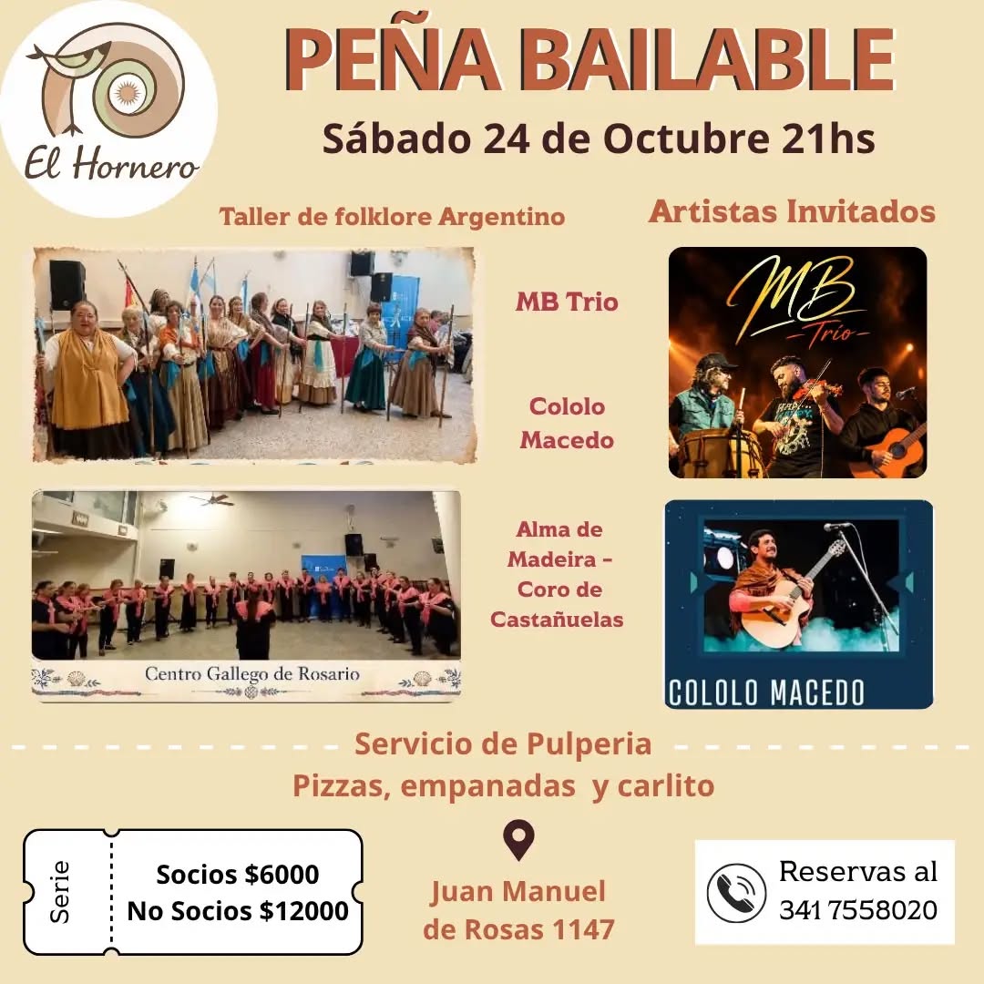Flyer de Peña Bailable con Cololo Macedo y Mauro Beltrán Trío