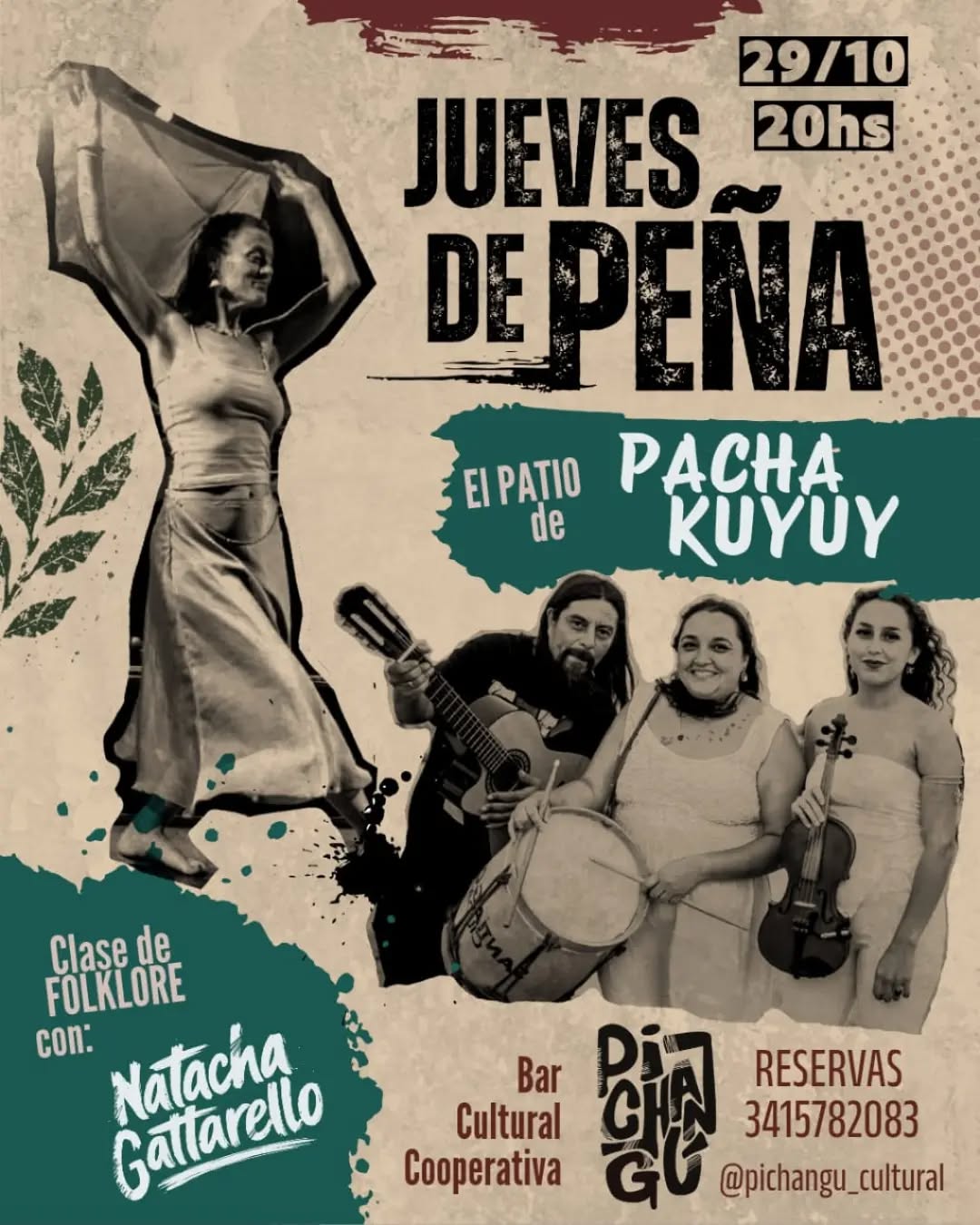 Flyer de Jueves de Peña