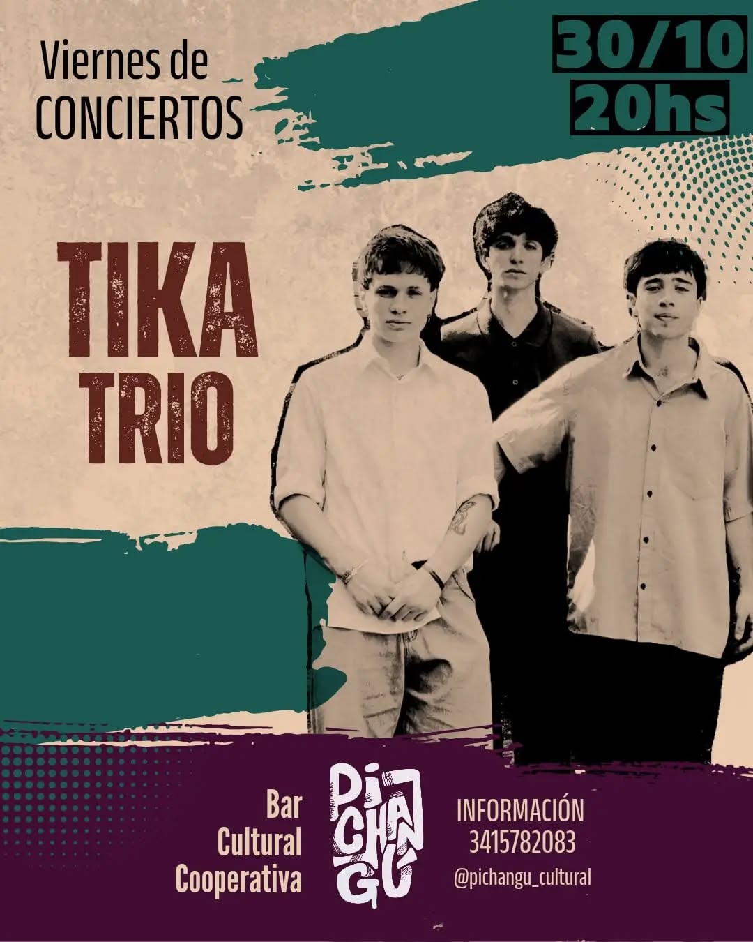 Flyer de Viernes de Conciertos: Tika Trío