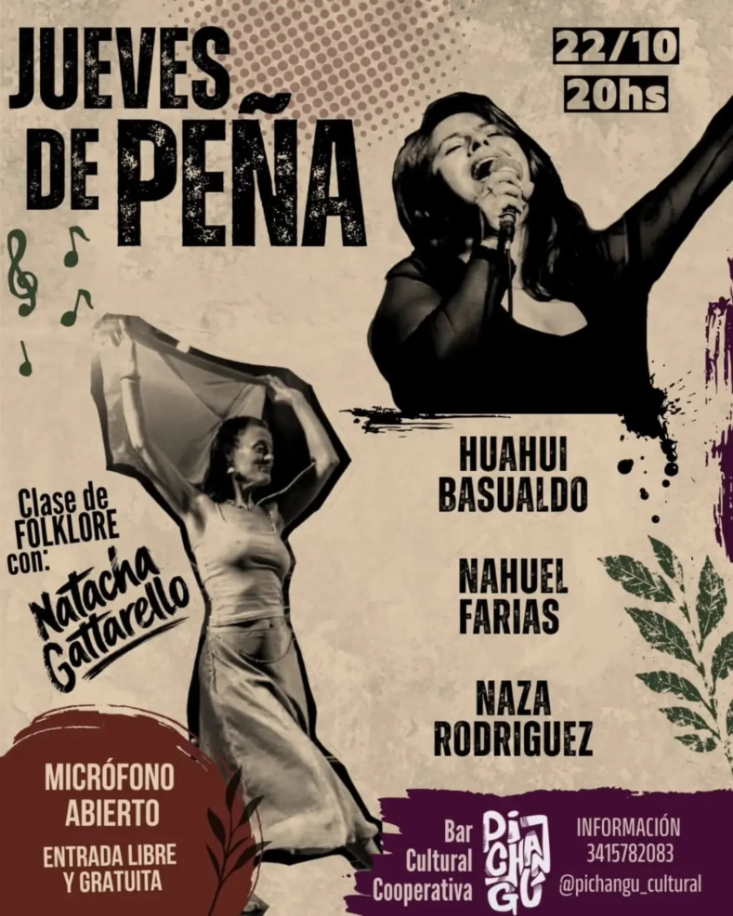 Flyer de Jueves de Peña